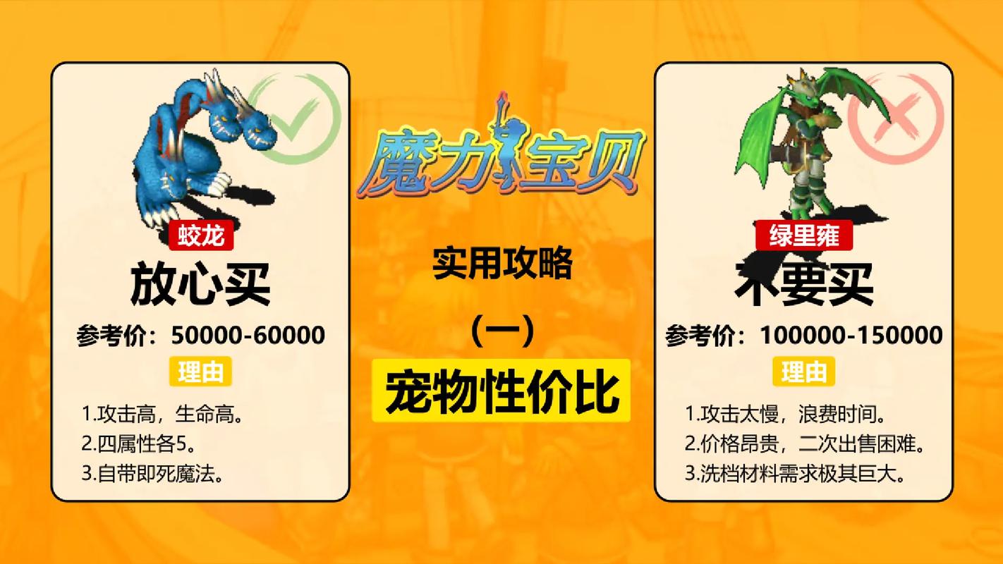 魔力宝贝私服稀有宠物捕捉最佳地点分享
